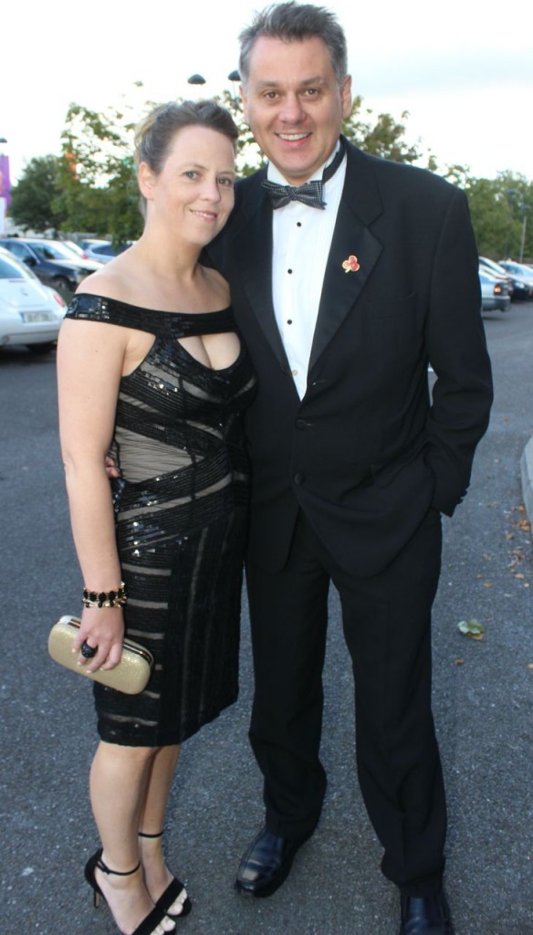 Orla O'Doherty and Maurice O'Driscoll who attended the Rose Ball at the Dome on Friday night. Photo by Dermot Crean