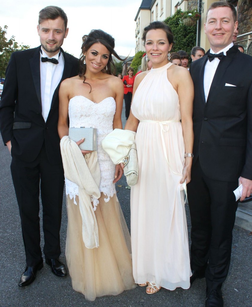 James Foley, Tonya O'Sullivan, Pauline O'Sullivan and David Callaghan who attended the Rose Ball at the Dome on Friday night. Photo by Dermot Crean