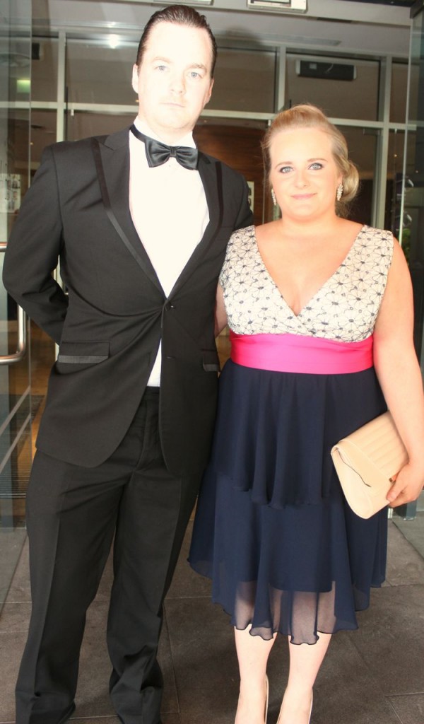 Mark Mulready and Antoinette Bourke who attended the Rose Ball at the Dome on Friday night. Photo by Dermot Crean