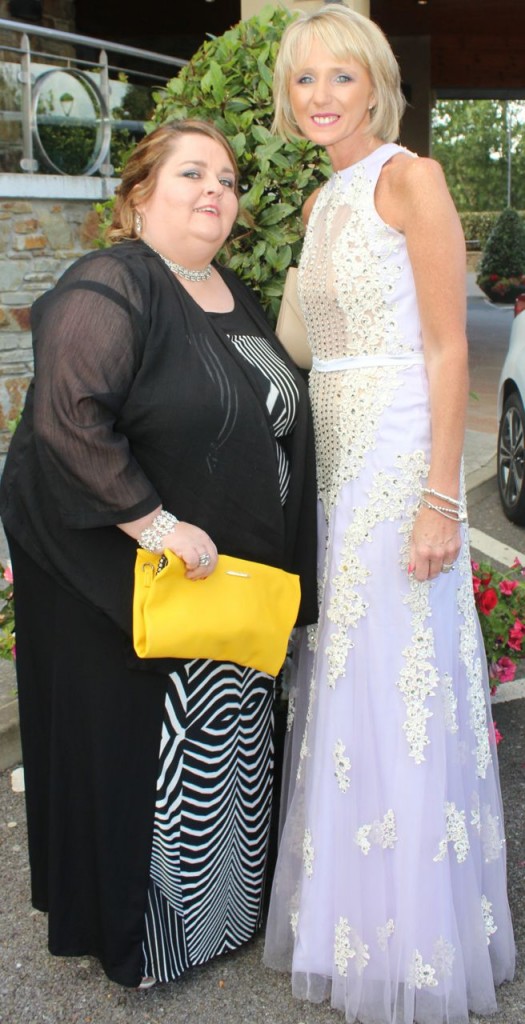 Siobhan Power and Maria Mansfield who attended the Rose Ball at the Dome on Friday night. Photo by Dermot Crean