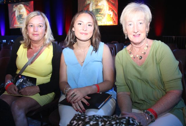 Caroline Kennedy, Ciara and Catherine Dolan at the Austin Stacks' Strictly Come Dancing in the Dome on Saturday night. Photo by Dermot Crean