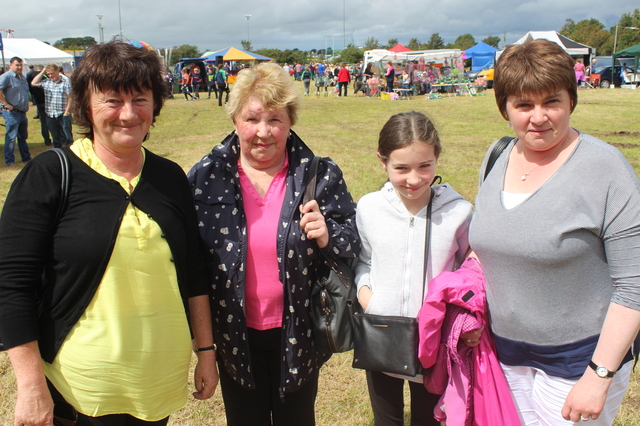 At the Abbydorney Vintage Family Fun Day were, from left: Anne Lenihan, Margaret O'Connell, Brid Clifford and Kathleen Clifford. Photo by Gavin O'Connor.