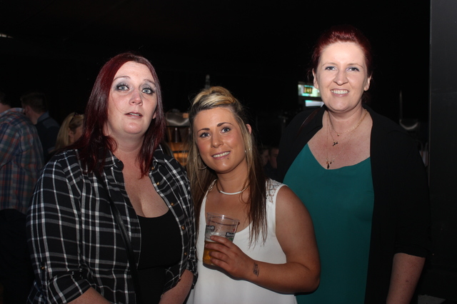 At the Blue Collar Boxing Event in the Dome for the Kerry Cancer Support Group, were from left: Eileen Riordan, Becky Nelligan and Denise Culhane. Photo by Gavin O'Connor. 