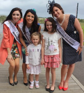 At the civic reception for the Rose's, were, from left:  Sarah Hogan (Boston and New England Rose), Deirdre Ward (Abu Dhabi Rose), Jennifer and Katie Casey, Bríd Madigan (Soctland Rose). Photo by Gavin O'Connor. 