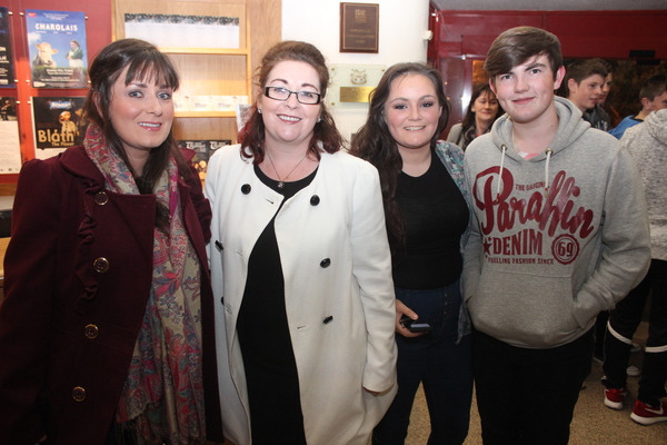 At the Light Opera Society of Tralee production of 'Les Miserables' in the Siamsa Tire were, from left: Eileen Flannigan, Cora McElligott, Shannon Mcinerny and David Broderick. Photo by Gavin O'Connor. 