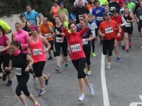 Runners taking off at the Churchill GAA 10k run on Sunday morning from the Oyster Tavern. Photo by Dermot Crean