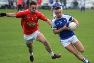 Barry John Keane, on the ball in Kerins O'Rahilly's victory against East Kerry in last years Senior Football County Championship. Photo by Dermot Crean. 