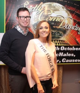Donal Flaherty and Joanne Coffey, contestants in the Kerry Hurlers Strictly Come Dancing event. Photo by Dermot Crean