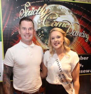 Damien Ryall and Alison O'Connor, contestants in the Kerry Hurlers Strictly Come Dancing event. Photo by Dermot Crean