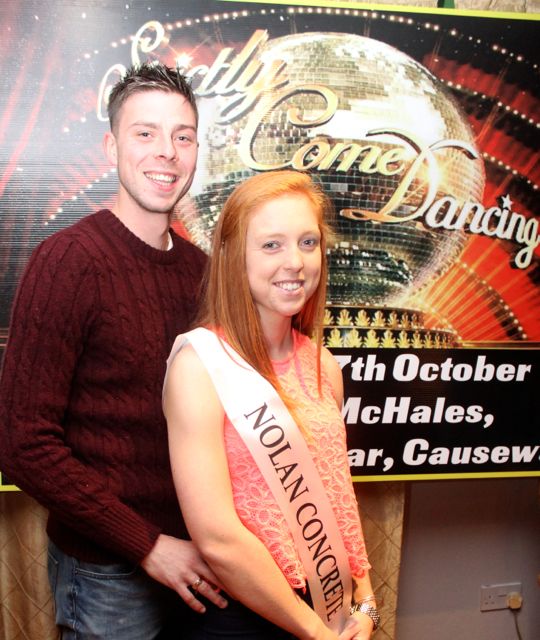 Shane Nolan and Patrice Diggins, contestants in the Kerry Hurlers Strictly Come Dancing event. Photo by Dermot Crean