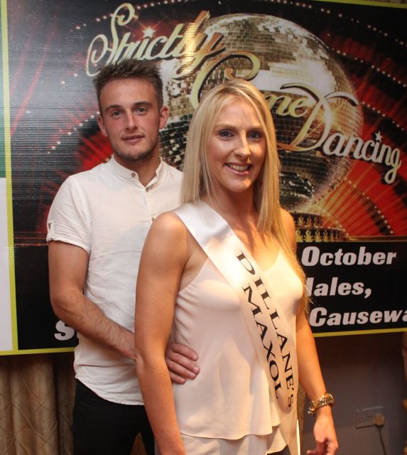 Giles O'Grady and Michelle Costello, contestants in the Kerry Hurlers Strictly Come Dancing event. Photo by Dermot Crean