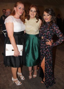 Veronica Deenihan, Triona Brassil and Suzie White at the Kerry Hurlers' Strictly Come Dancing night at McHales Stretford End Bar, Causeway on Saturday night. Photo by Dermot Crean