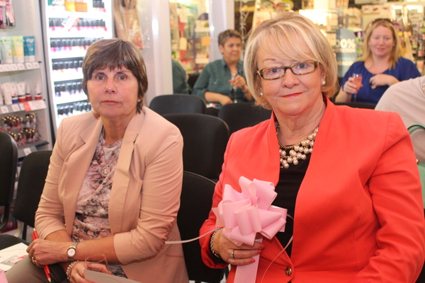At the launch of the new Shiseido Everbloom fragrance in Ch Chemist were, from left: Annie O'Connor and Irene Wharton. Photo by Gavin O'Connor. 