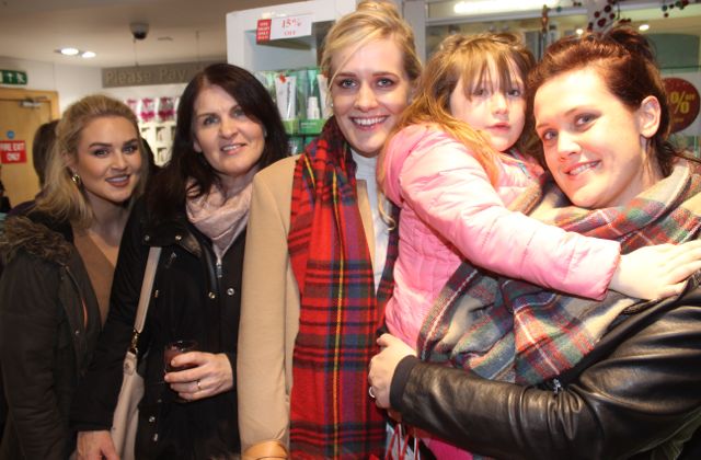 Shannon and Geraldine O'Rourke, Loretta Lawlor, Erin Louise Lawlor and Jacinta Lawlor at the CH Chemists Customer Night on Friday. Photo by Dermot Crean
