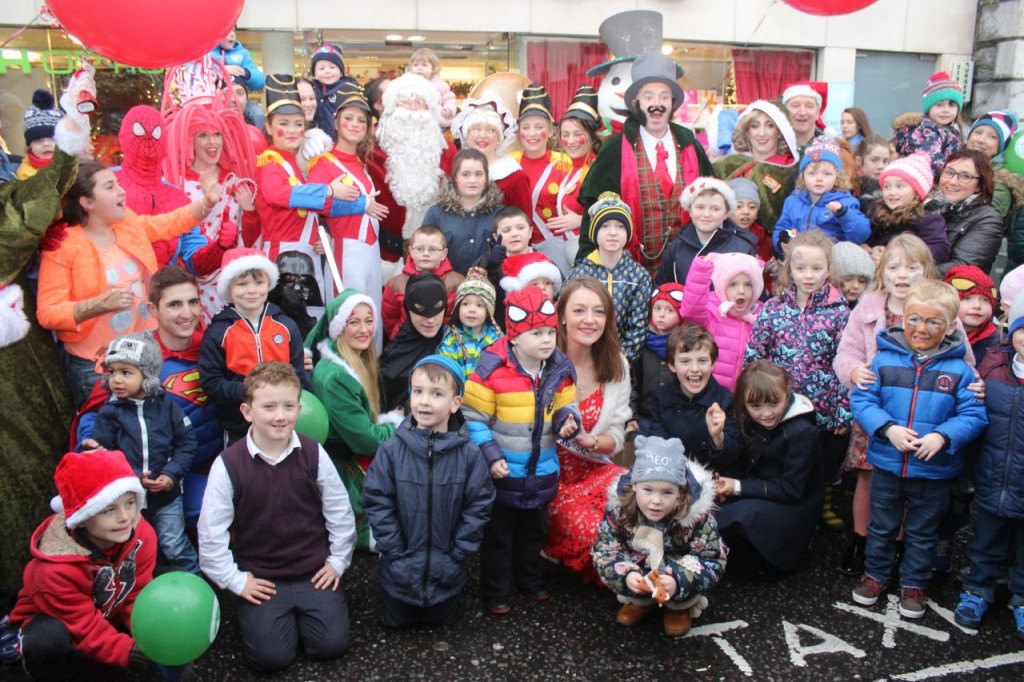 A big crowd at the opening of Santaland at the CH Chemists' Santa Parade on Saturday. Photo by Dermot Crean
