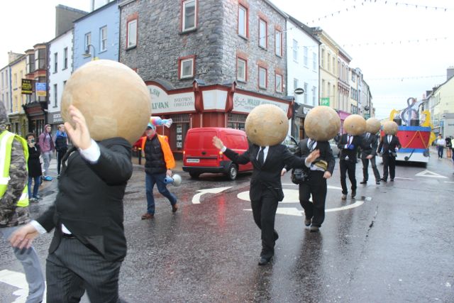 The Water From Mars group at the parade on Sunday. Photo by Dermot Crean