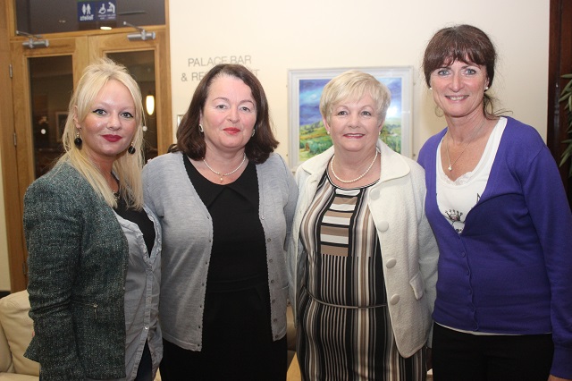 At the Cookery Demonstration in aid of the Ardfert National School were, from left: Emily Sugrue, Agnes Scanlon, Geraldine Costello, Elizabeth Purcell. Photo by Gavin O'Connor. 