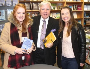 Susan and Linda Browne with Francis Brennan at his book signing in O'Mahony's Bookshop on Saturday afternoon. Photo by Dermot Crean