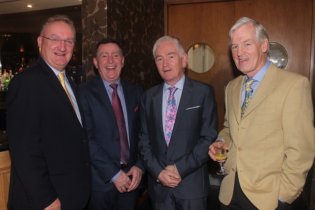 At the Tralee Golf Club annual social in the Ballyroe Hotel were, from left. Ed Buckley, John Collins, John Casey and Harry Dawson. Photo by Gavin O'Connor.