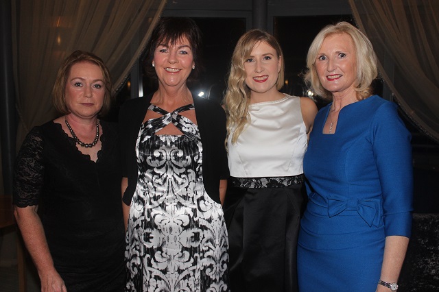 At the Tralee Golf Club annual social in the Ballyroe Hotel were, from left. Anne McGlynn, Anne Raferty, Mary Kelly and Sally Henebury. Photo by Gavin O'Connor.
