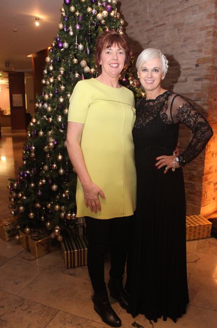 Bernice Hoffman and Mc for the evening Orlagh Winters at the Tralee Imperials fundraising fashion show at the Fels Point Hotel on Friday night. Photo by Dermot Crean