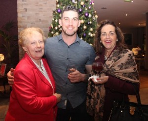 Olive Foran, David Culloty and Phil O'Sullivan at the Tralee Imperials fundraising fashion show at the Fels Point Hotel on Friday night. Photo by Dermot Crean