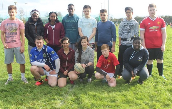 Colaiste Glann Li, students at Kerry ETB Taig Rugby. Photo by Gavin O'Connor. 