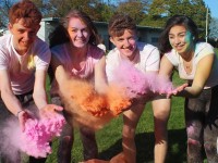 Mercy Mounthawk students who will take part in the schools first ever '5k Colour Run'  were, from left: Gerald Tobin, Lauren O'Grady, Liam O'Mallay and Riadh Malik. Photo by Gavin O'Connor.