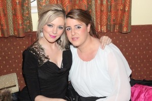 At the Na Gaeil GAA Race Night were, from left. Rebecca Birch and Leanne Quirke. Photo by Gavin O'Connor.