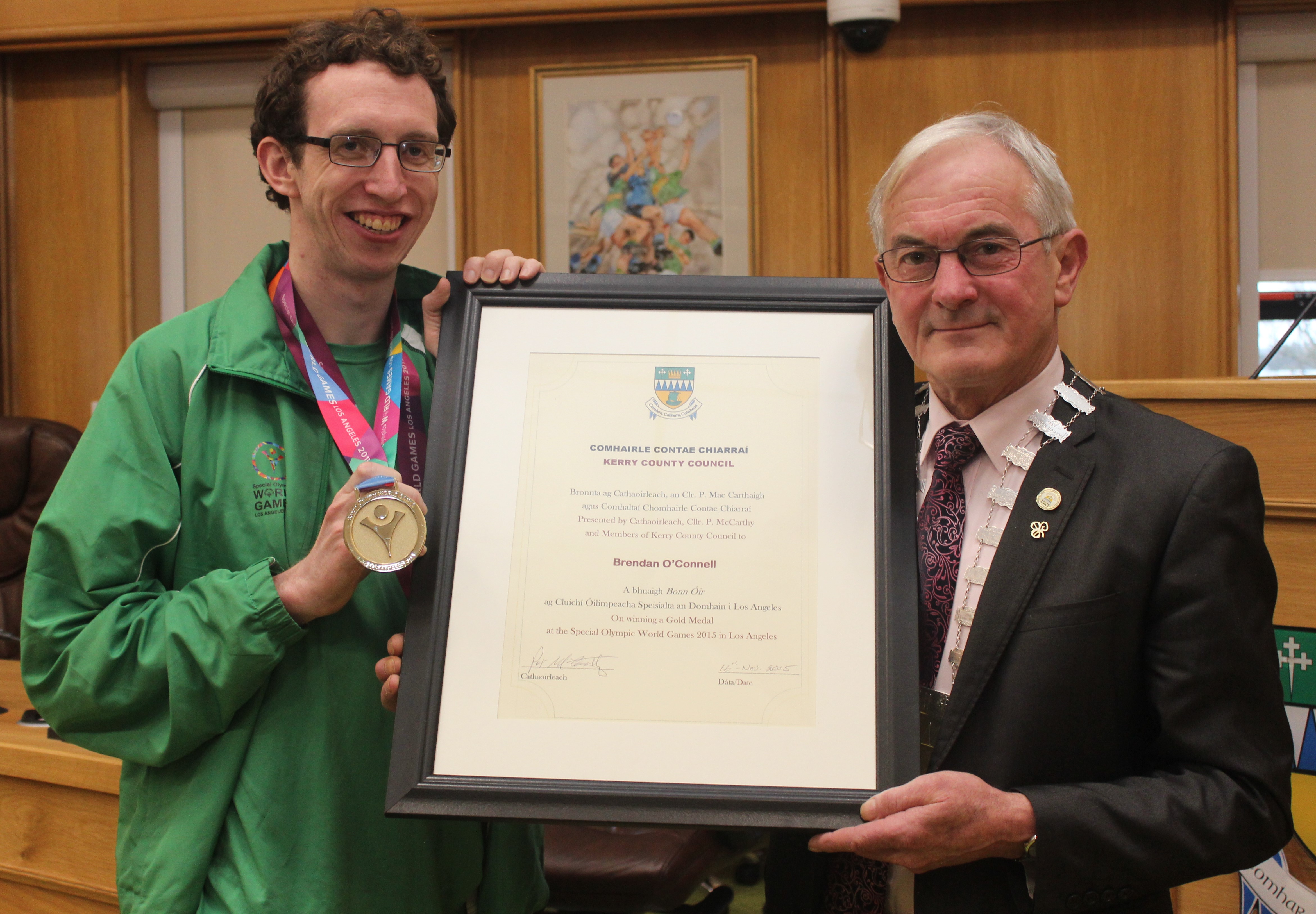 Civic Reception For Special Olympics Hero Brendan