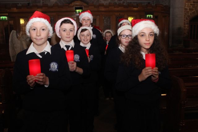 Blennerville NS pupils at the beginning of their Christmas Concert at St John's on Tuesday. Photo by Dermot Crean