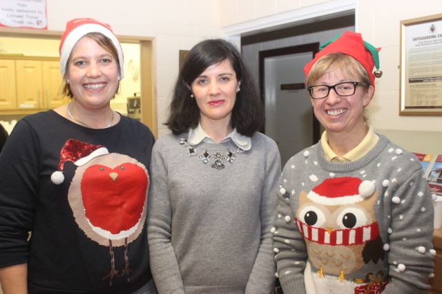 Marion Cronin, Michelle O'Regan and Oonagh Dunican at the Listellick NS Fundraising Bazaar at St Brendan's Church Pastoral Centre on Saturday. Photo by Dermot Crean