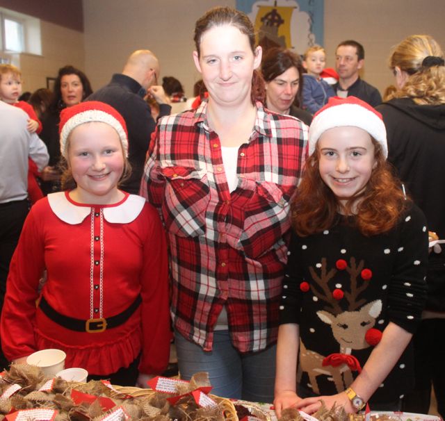 Carla Stack, Gillian Keane and Niamh Horgan at the Listellick NS Fundraising Bazaar at St Brendan's Church Pastoral Centre on Saturday. Photo by Dermot Crean
