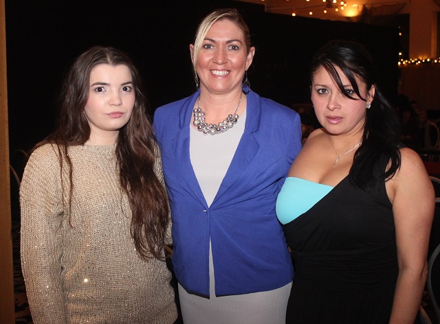 At the IT Tralee St Vincent de Paul in the Ballyroe Heights Hotel were, from left: Lidia Hodroab, Treasa Grimes and Claudia Gordllo. Photo by Gavin O'Connor. 