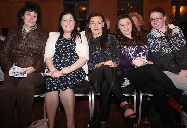 At the IT Tralee St Vincent de Paul in the Ballyroe Heights Hotel were, from left: Veronica O'Hanlon, Christine O'Hanlon, Marie McKenna, Evie McKenna and Shauna O'Brien. Photo by Gavin O'Connor. 