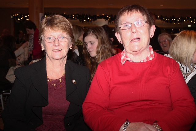 At the IT Tralee St Vincent de Paul in the Ballyroe Heights Hotel were, from left: Mary McCarthy and Kathleen McMullen. Photo by Gavin O'Connor. 