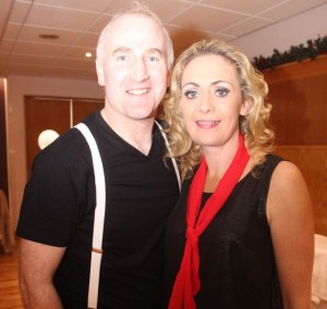 Johnny Enright and Mary Gardiner at the St Pats GAA Club Strictly Come Dancing event in the Ballyroe Heights Hotel on Friday night. Photo by Dermot Crean