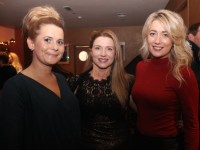 Mairead Lynch, Róisín Curran and Joanne Lynch at the St Pats GAA Club Strictly Come Dancing event in the Ballyroe Heights Hotel on Friday night. Photo by Dermot Crean