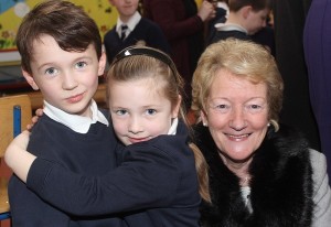 At Grandparents Day in Caherleaheen National School were, from left: Will Leahy, Zara Krno and Helena Leahy. Photo by Gavin O'Connor. 