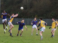 Action from the Frewen Cup match between CBS The Green and De La Salle Macroom. Photo by Adrienne McLoughlin.