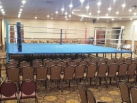 Preperations are well under way in the Brandon ahead of the Katie Taylor and Queen Underwood fight this Saturday. Photo from Tralee Boxing Club Facebook Page.