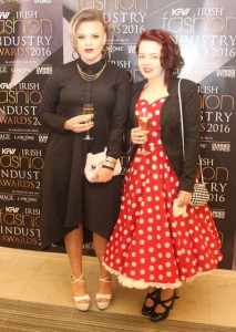 Greta Lelyte, Tralee and Gillian Looney, Killarney, at the KFW Irish Fashion Industry Awards at the Europe Hotel and Resort, Killarney, on Friday night. Photo by Dermot Crean