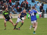 Kieran Donaghy, looks to layoff a pass to Colm Cooper. Photo by Gavin O'Connor.