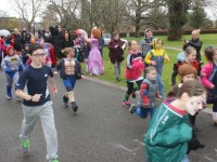 Participants at the Tir Na nOg Fun Run in the Town Park on Saturday afternoon. Photo by Dermot Crean