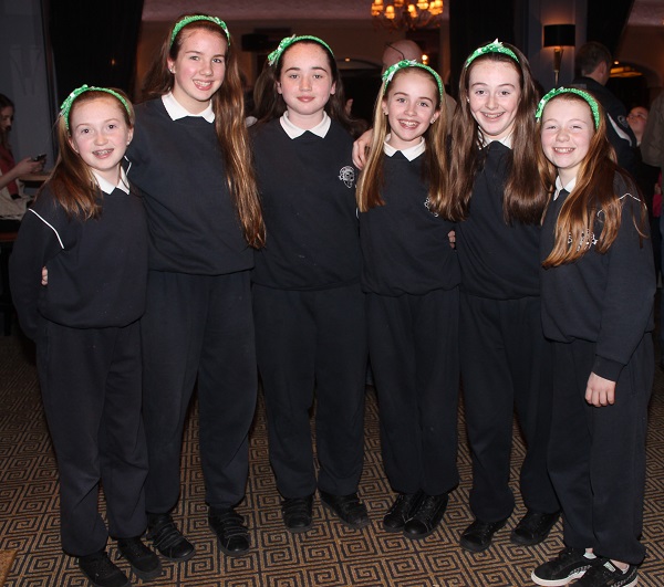 Spa National School at the choir performance for Seachtain Na Gaeilge, they were, from left: Chiomhe Carmody, Aoife O'Connor, Maeve Hanifin, Ava Murphy, Leonie Dowling, Chantelle Allen. Photo by Gavin O'Connor. 