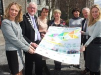 At the launch of the Kerry Business and Jobs Expo at Kerry County Council buildings were, from left: Joanne Griffin, Cathaoirleach of Kerry County  Council Cllr Pat McCarthy, Liz Maher, Breda Doyle, Sharon Browne, Michael Scannell and Fiona Leahy. Photo by Gavin O'Connor