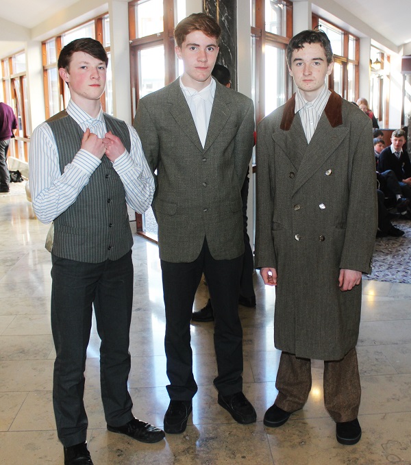 Cian Ó Cianáin, Jack Macginneá and Seán Ó Háinle at the Kerry ETB 1916 commemoration event in The Rose Hotel. Photo by Gavin O'Connor. 
