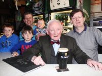Celebrating Eugie Cray's 60 years in the Ballymac Bar were, from left: . Photo by Gavin O'Connor.