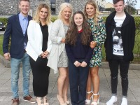 Mark Murphy, Aoife Molloy, Sarah Murphy, Kayleigh Murphy and Cian McNamara at the Holy Family, Listellick National School and Tralee Educate Together Confirmation day in St Brendans Church, Photo by Gavin O'Connor.