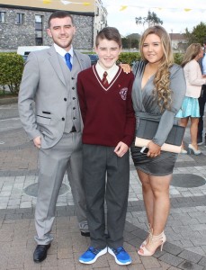 Aaron, Dean and Rachel Farrell at the Holy Family, Listellick National School and Tralee Educate Together Confirmation day in St Brendans Church, Photo by Gavin O'Connor. 